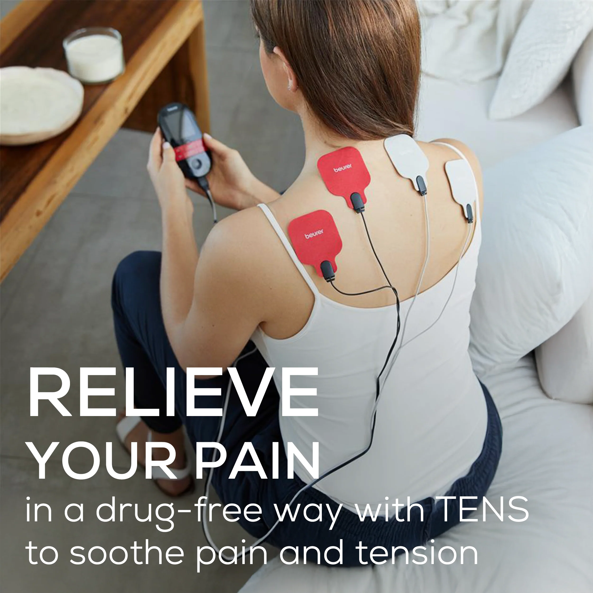 3-in-1 TENS EMS Unit with Heat Therapy | Pain Relief & Muscle Stimulation Device - Image 3