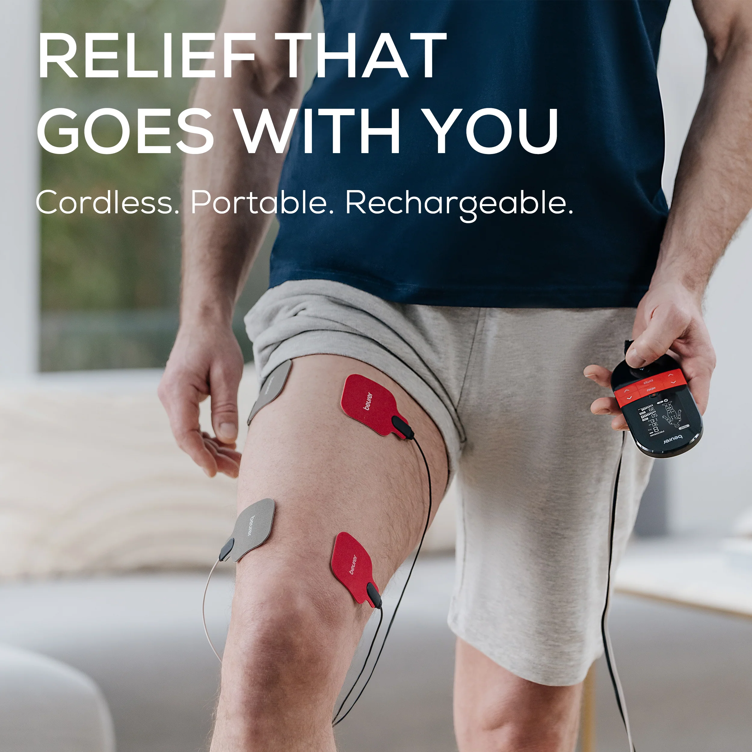 3-in-1 TENS EMS Unit with Heat Therapy | Pain Relief & Muscle Stimulation Device - Image 7