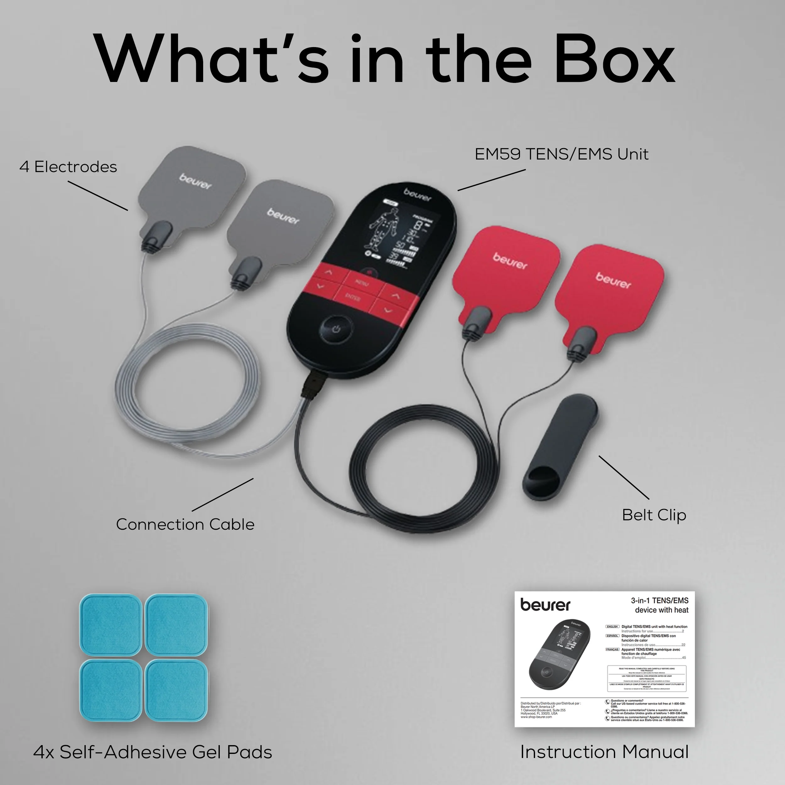3-in-1 TENS EMS Unit with Heat Therapy | Pain Relief & Muscle Stimulation Device - Image 9