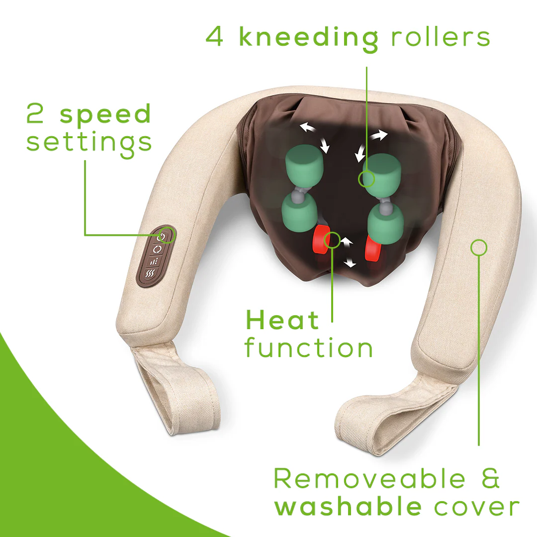 4D Shiatsu Neck Massager | Deep Kneading Massage for Neck & Shoulder Pain - Image 3