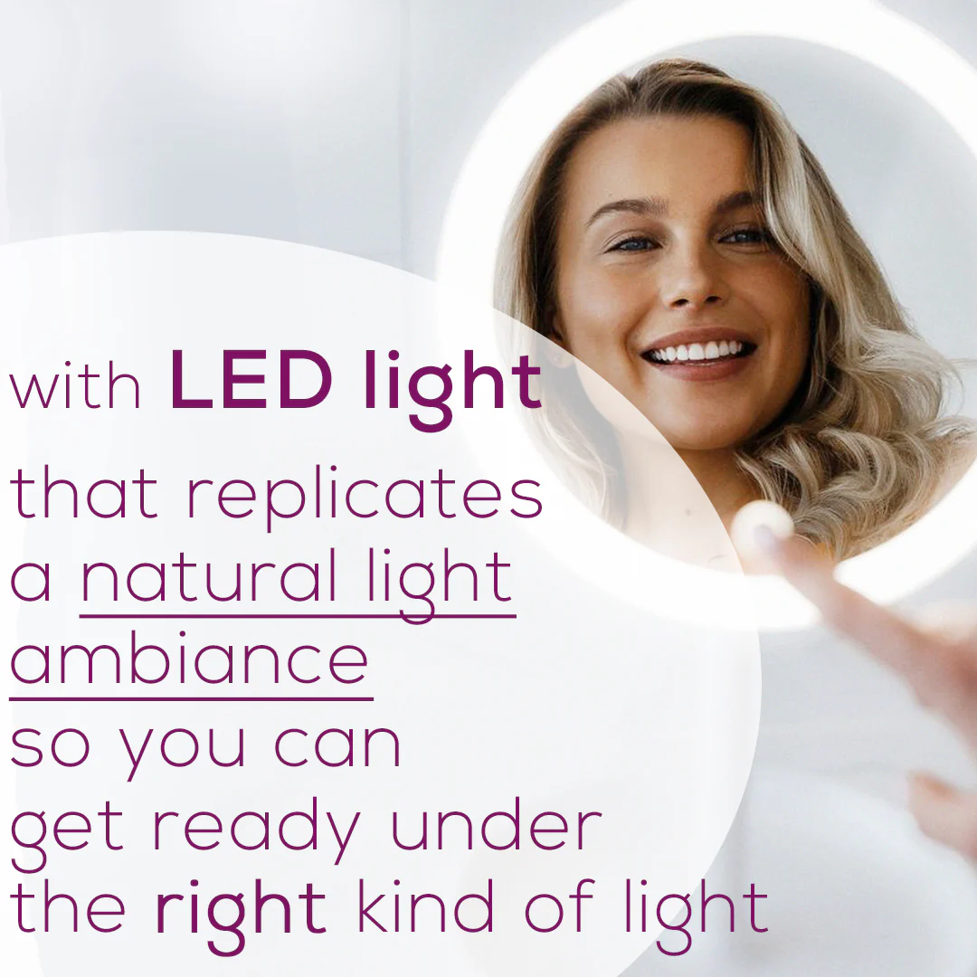 Illuminated Beauty Mirror | LED Makeup Mirror with Adjustable Lighting - Image 3