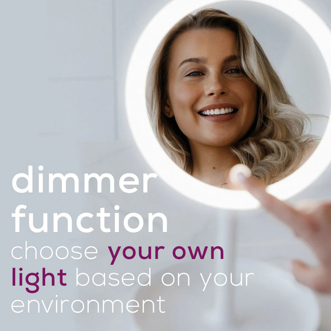 Illuminated Beauty Mirror | LED Makeup Mirror with Adjustable Lighting - Image 4