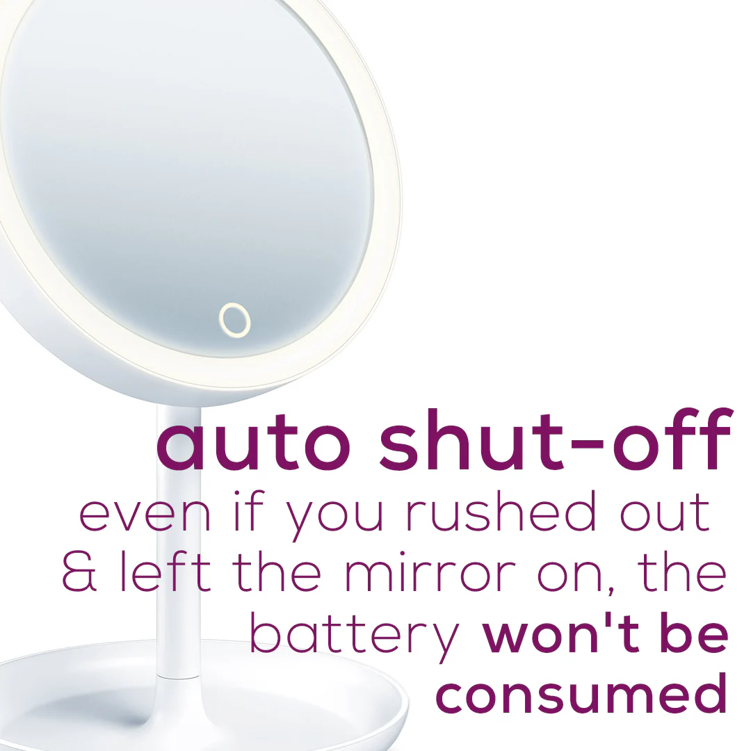 Illuminated Beauty Mirror | LED Makeup Mirror with Adjustable Lighting - Image 8