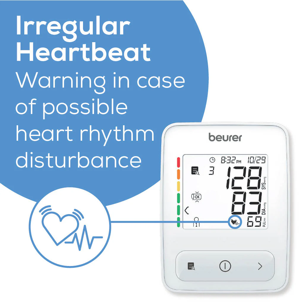 Automatic Upper Arm Blood Pressure Monitor | Digital BP Cuff with Memory - Image 3