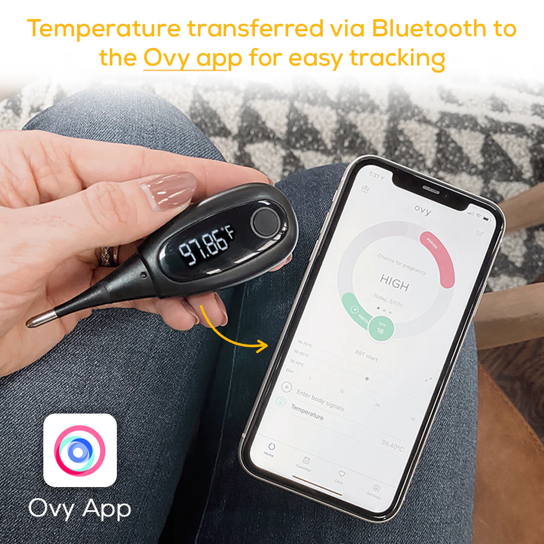 Bluetooth Basal Thermometer | Smart Fertility & Ovulation Tracker for Cycle Planning - Image 4
