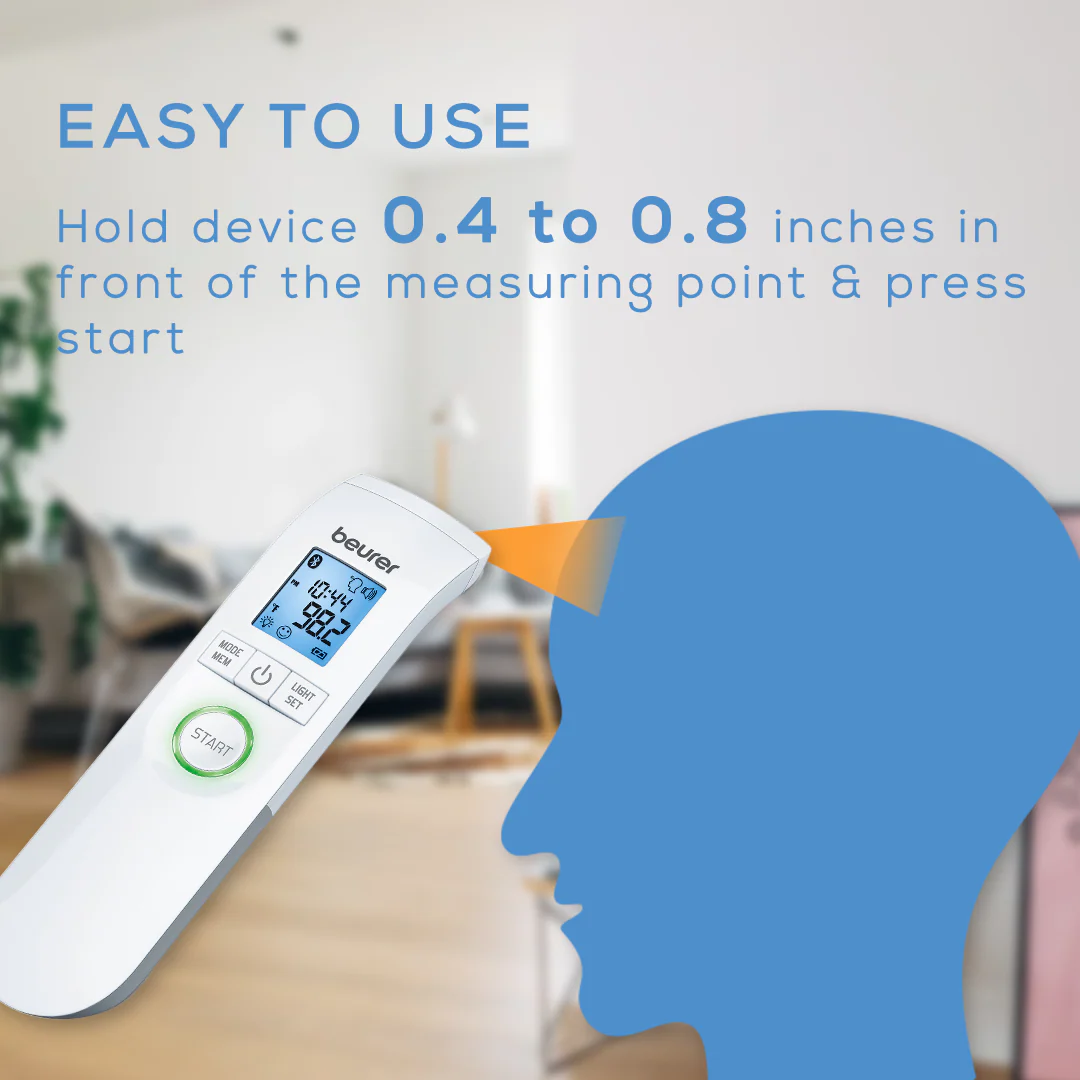 3-in-1 Bluetooth Smart Thermometer | Digital Fever Tracker with App Connectivity - Image 5