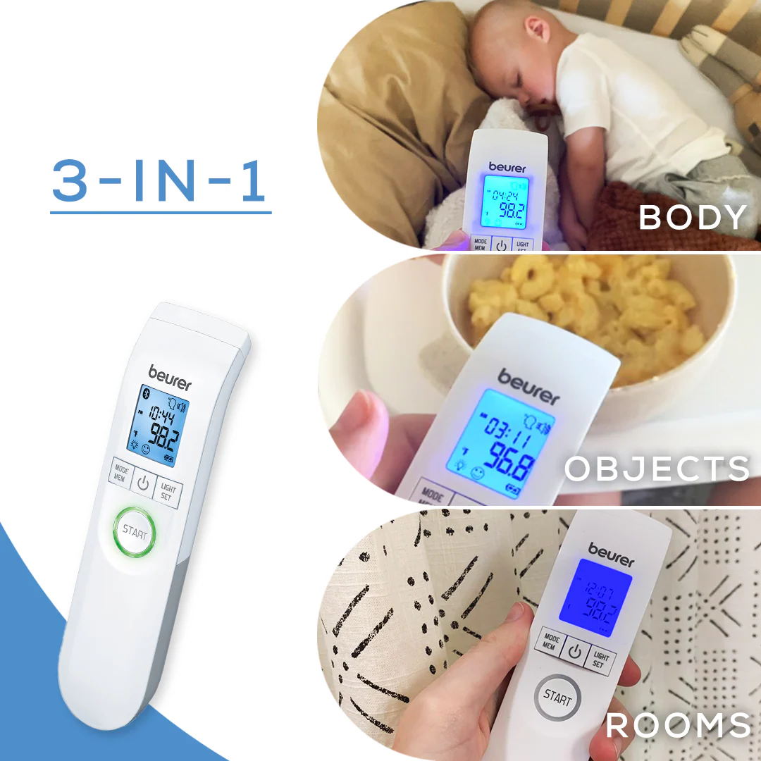 3-in-1 Bluetooth Smart Thermometer | Digital Fever Tracker with App Connectivity - Image 6