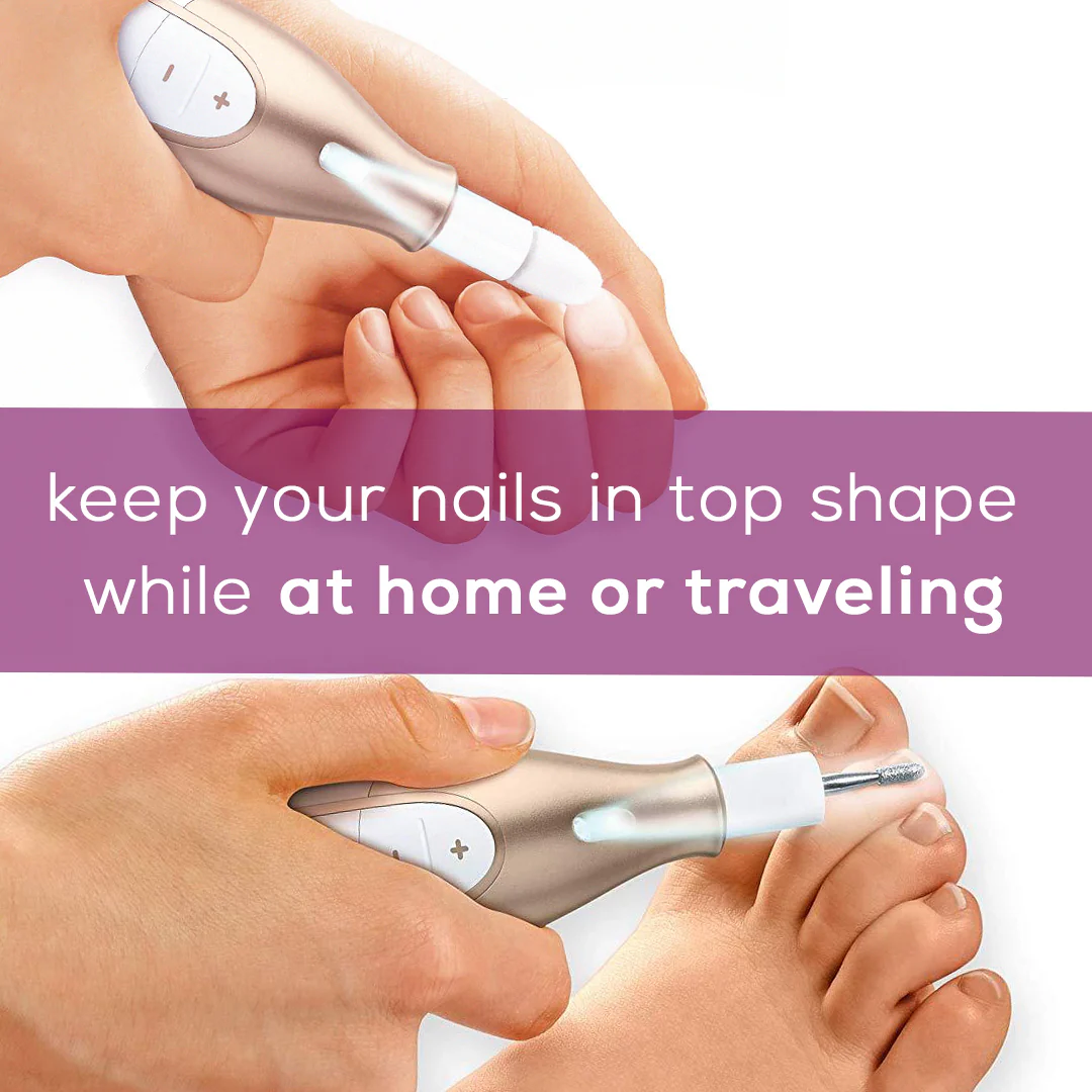 Cordless Manicure & Pedicure Set | Portable Electric Nail Care System - Image 9