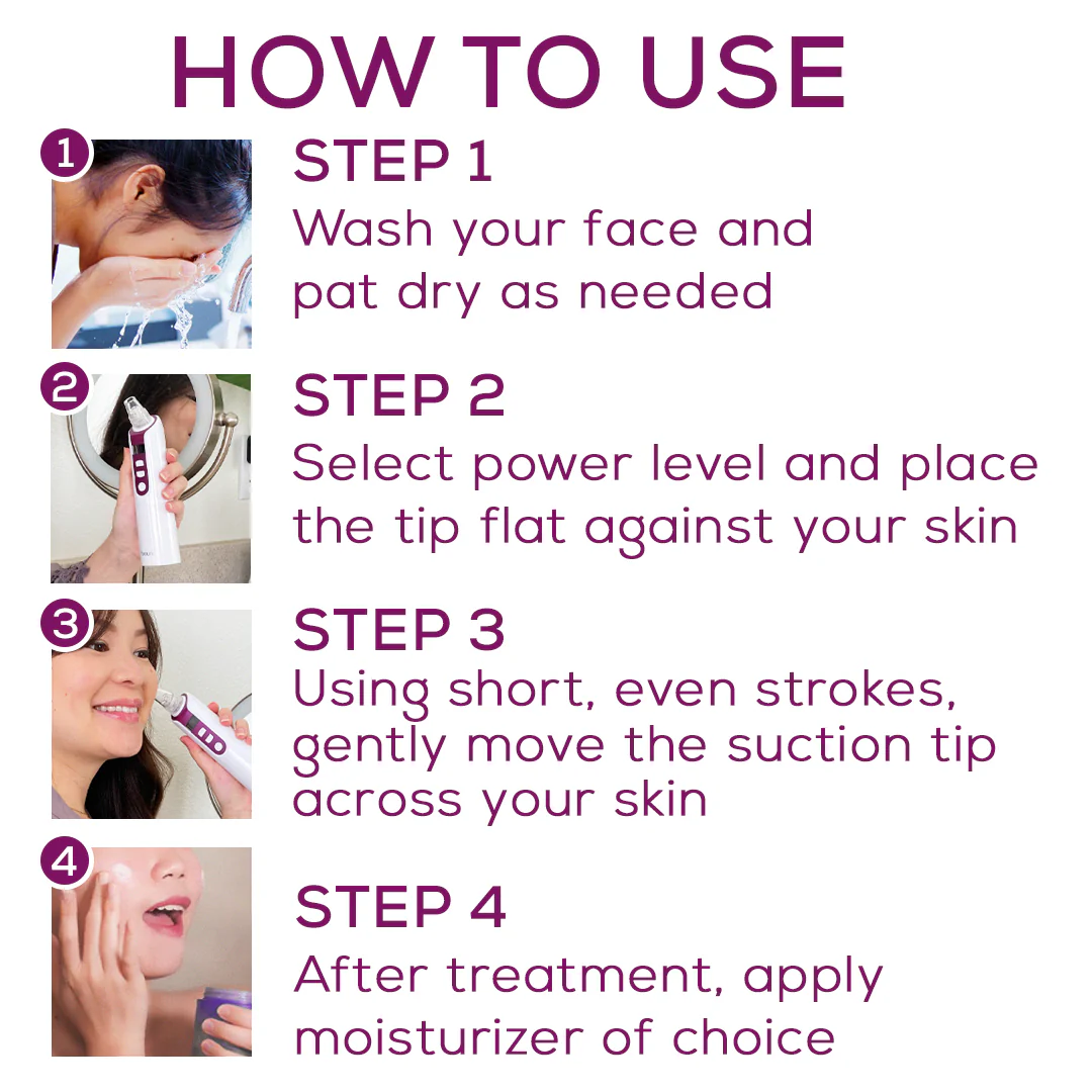 Rechargeable Deep Pore Cleanser | Vacuum Blackhead Remover & Skin Care Tool - Image 5