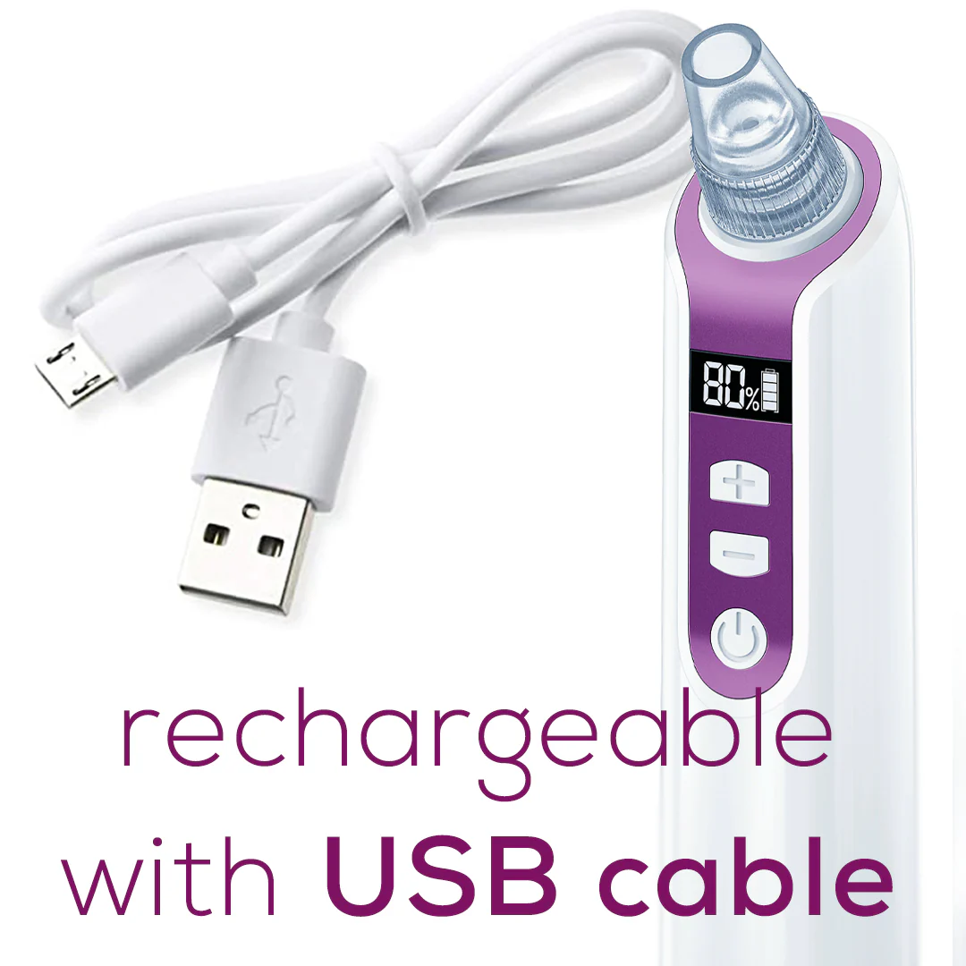 Rechargeable Deep Pore Cleanser | Vacuum Blackhead Remover & Skin Care Tool - Image 8