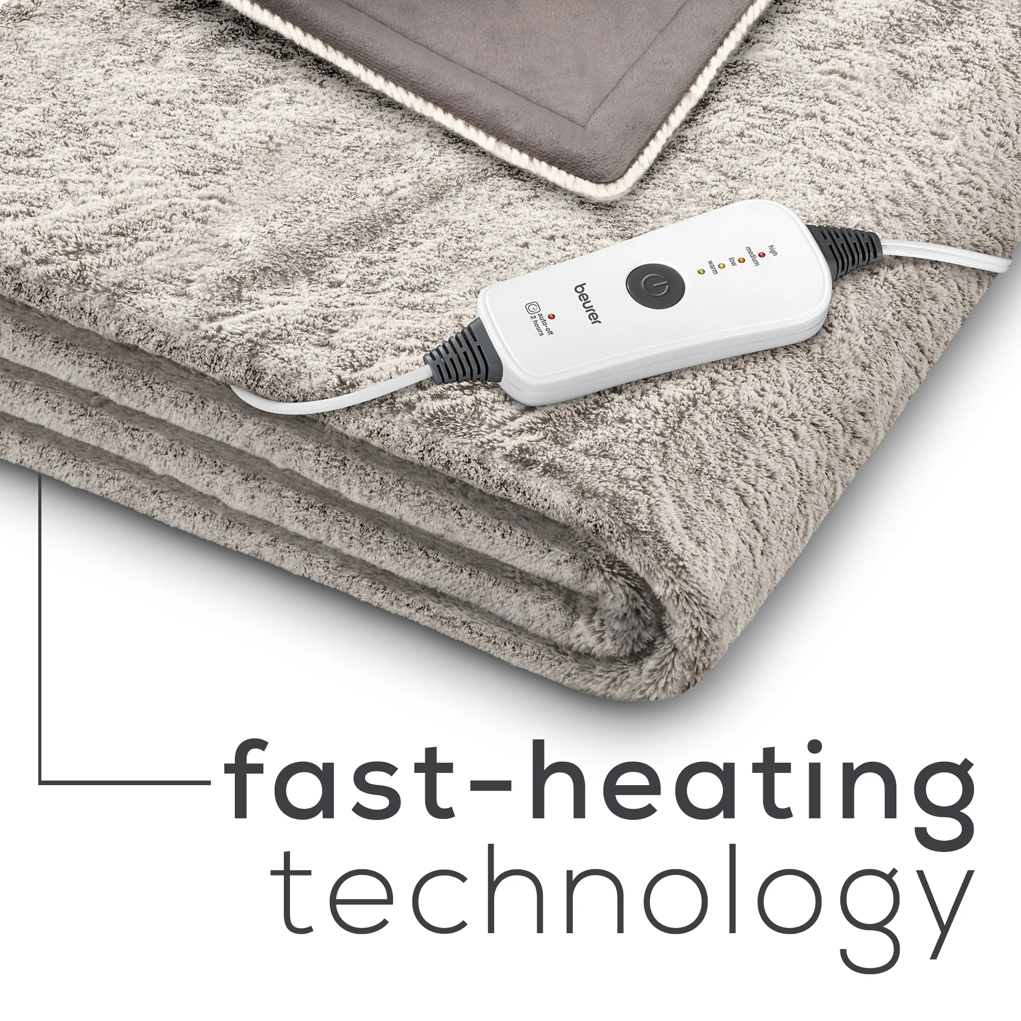 Nordic Lux Faux Fur Heated Electric Blanket, HD71N - Image 5