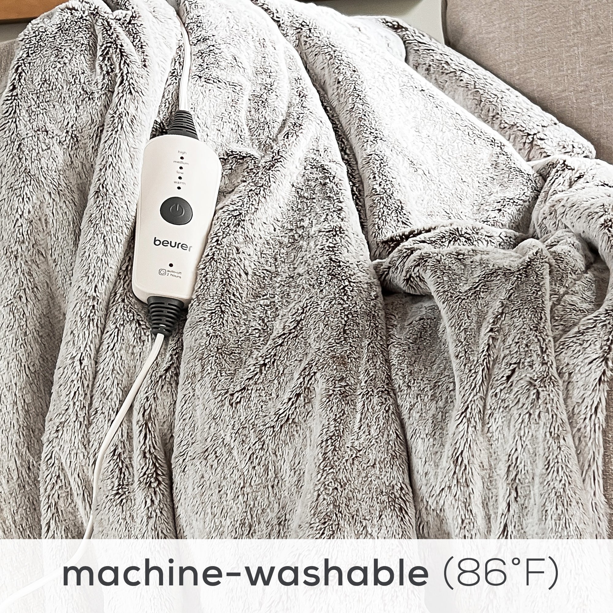 Nordic Lux Faux Fur Heated Electric Blanket, HD71N - Image 7