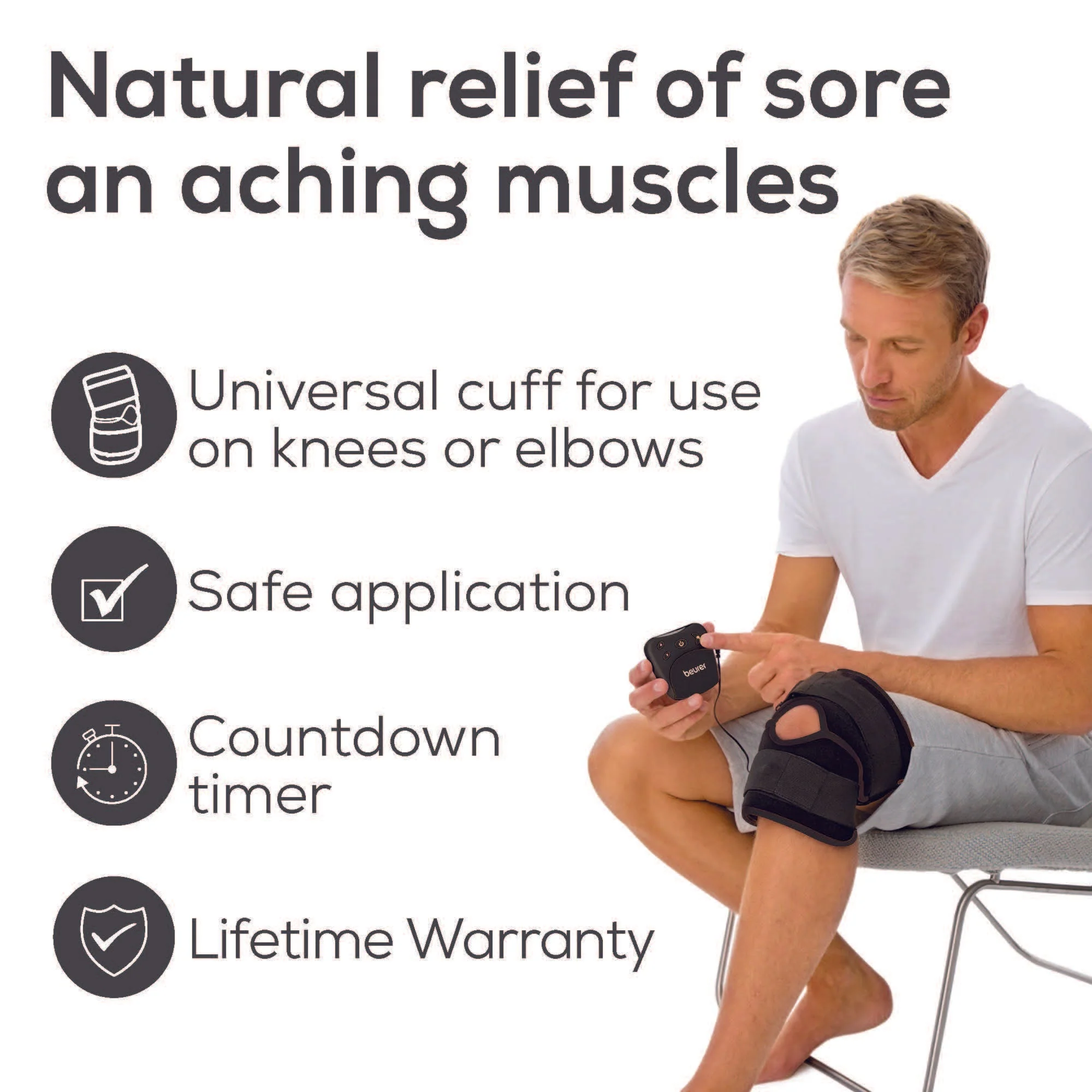 TENS Unit for Knee & Elbow Pain, EM29 - Image 9
