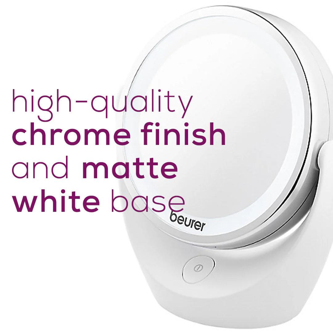LED Lighted Cosmetic Mirror | Double Sided with 5x Magnification - Image 7