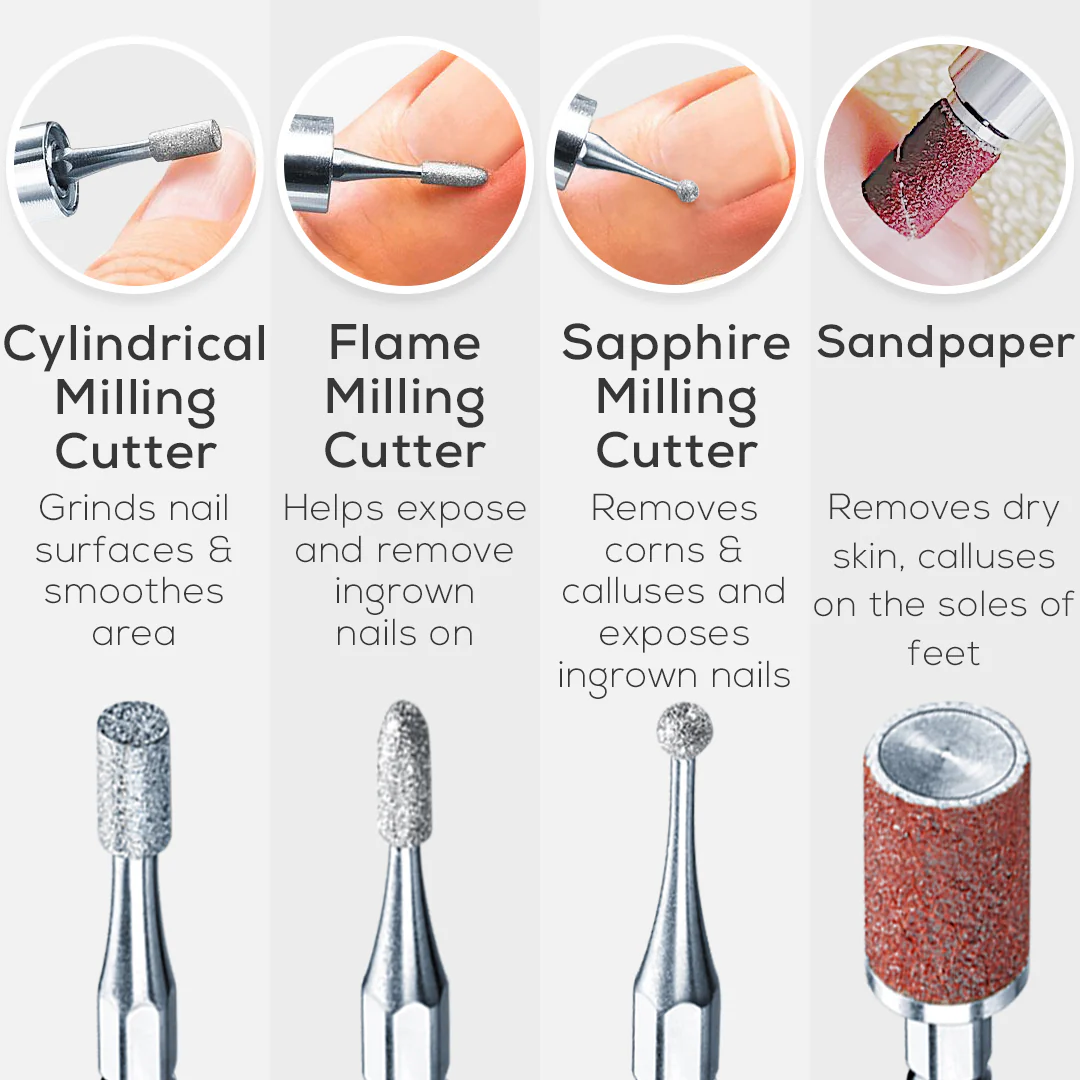Professional Manicure & Pedicure Device | Electric Nail Drill with Multiple Bits - Image 13