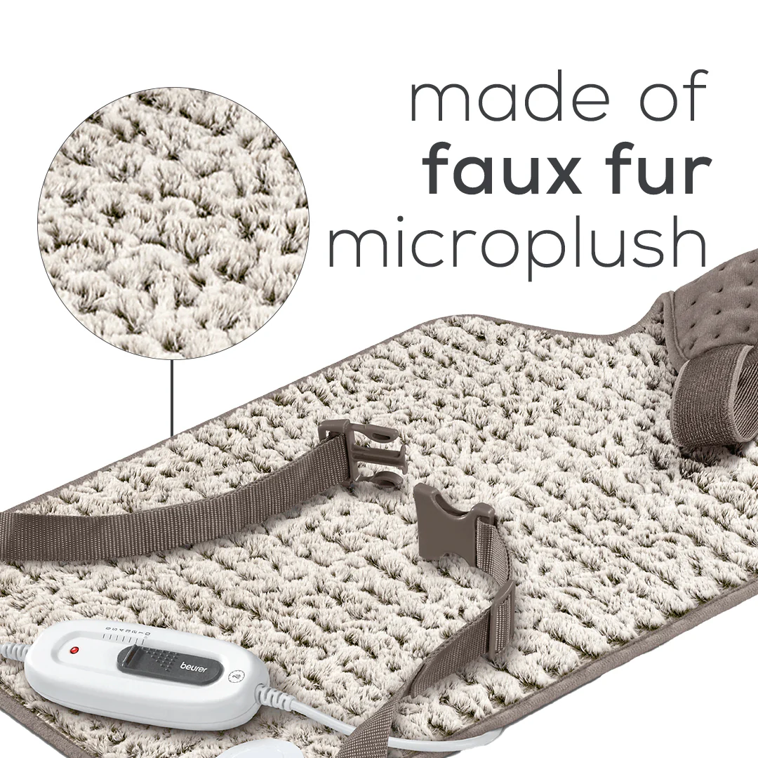 Nordic Lux Faux Fur Neck and Back Heating Pad, UHP53N - Image 4