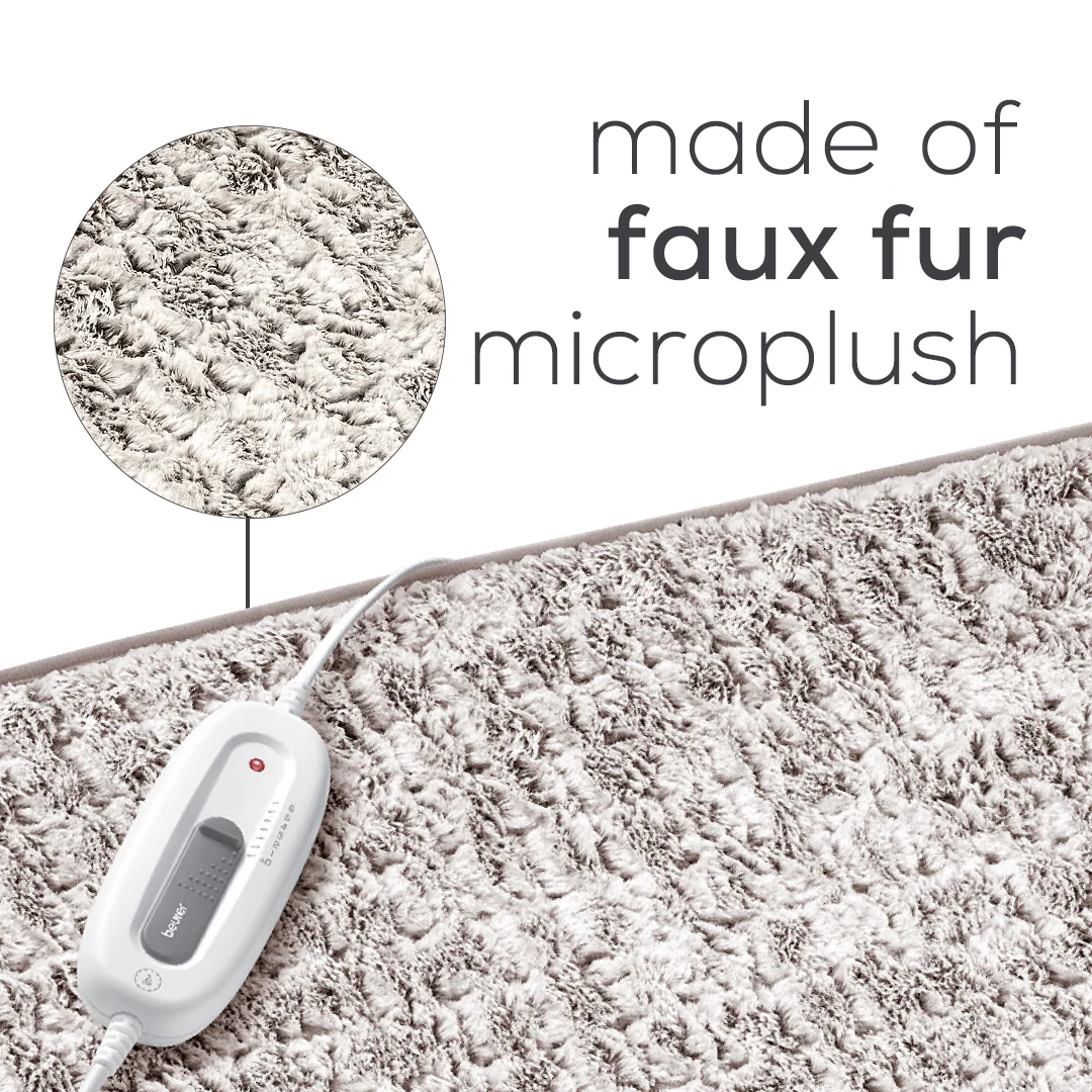 Nordic Lux Faux Fur Extra Large Heating Pad, UHP26N - Image 5