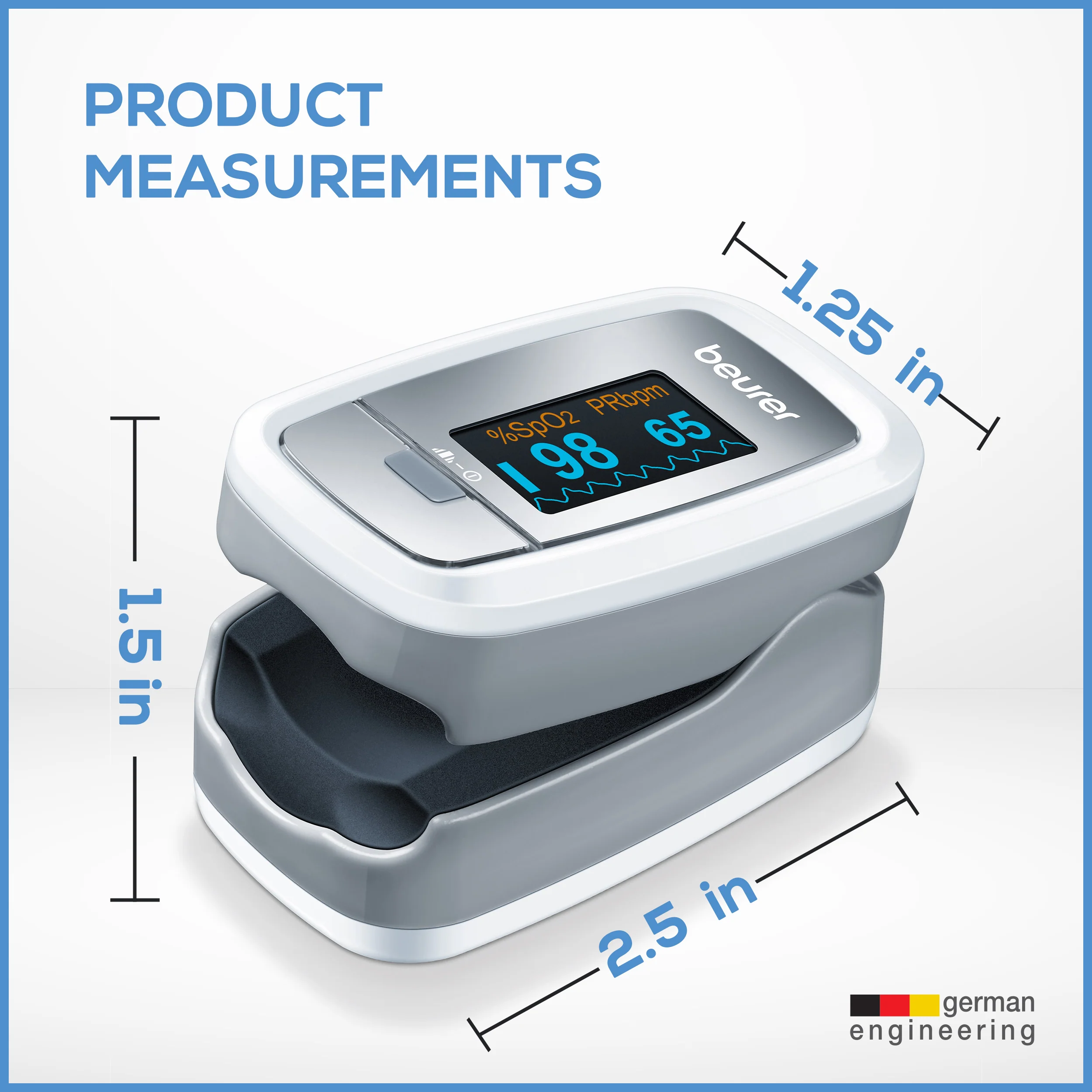Digital Fingertip Pulse Oximeter, PO30 - Image 7