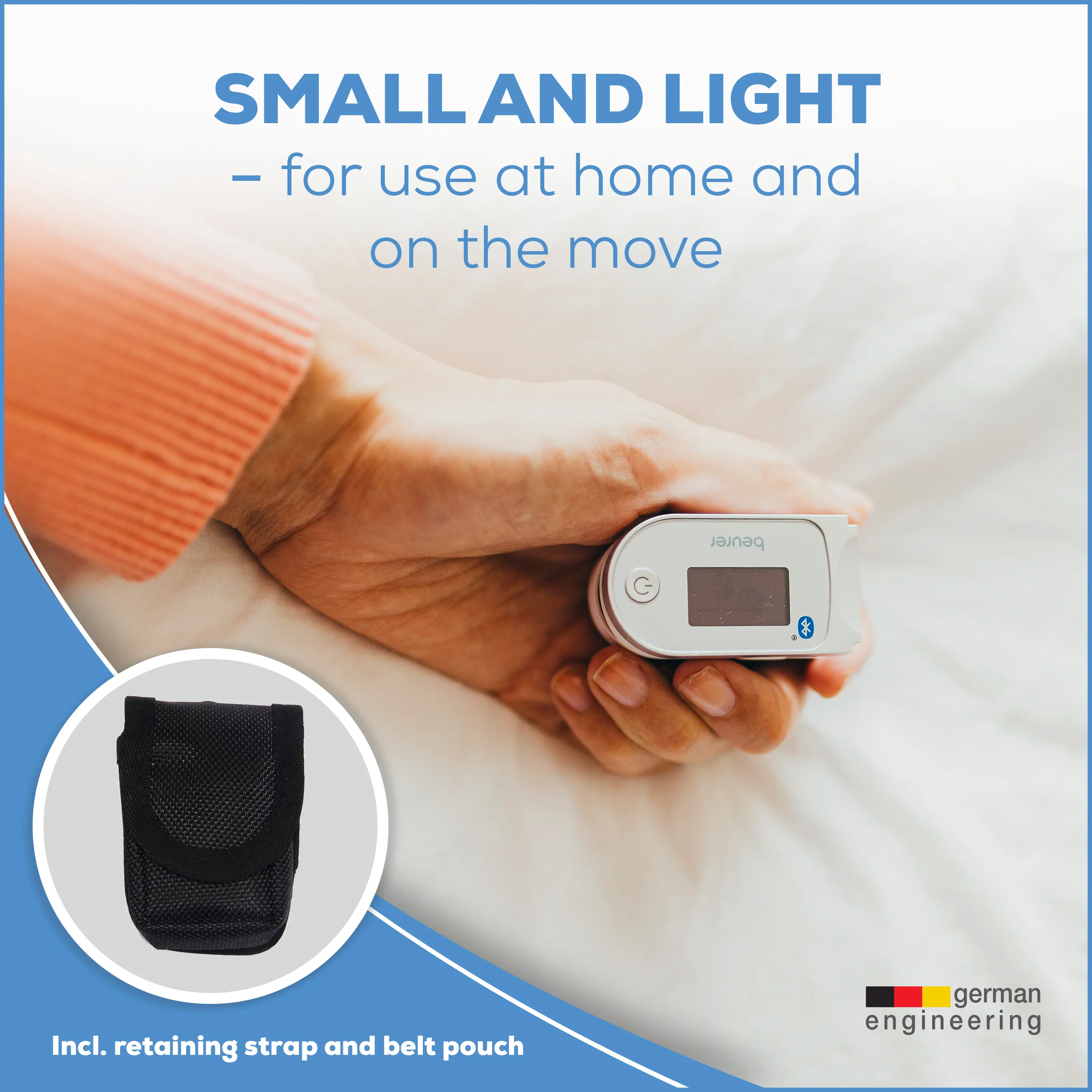 Fingertip Pulse Oximeter | Blood Oxygen Saturation & Heart Rate Monitor - Image 3