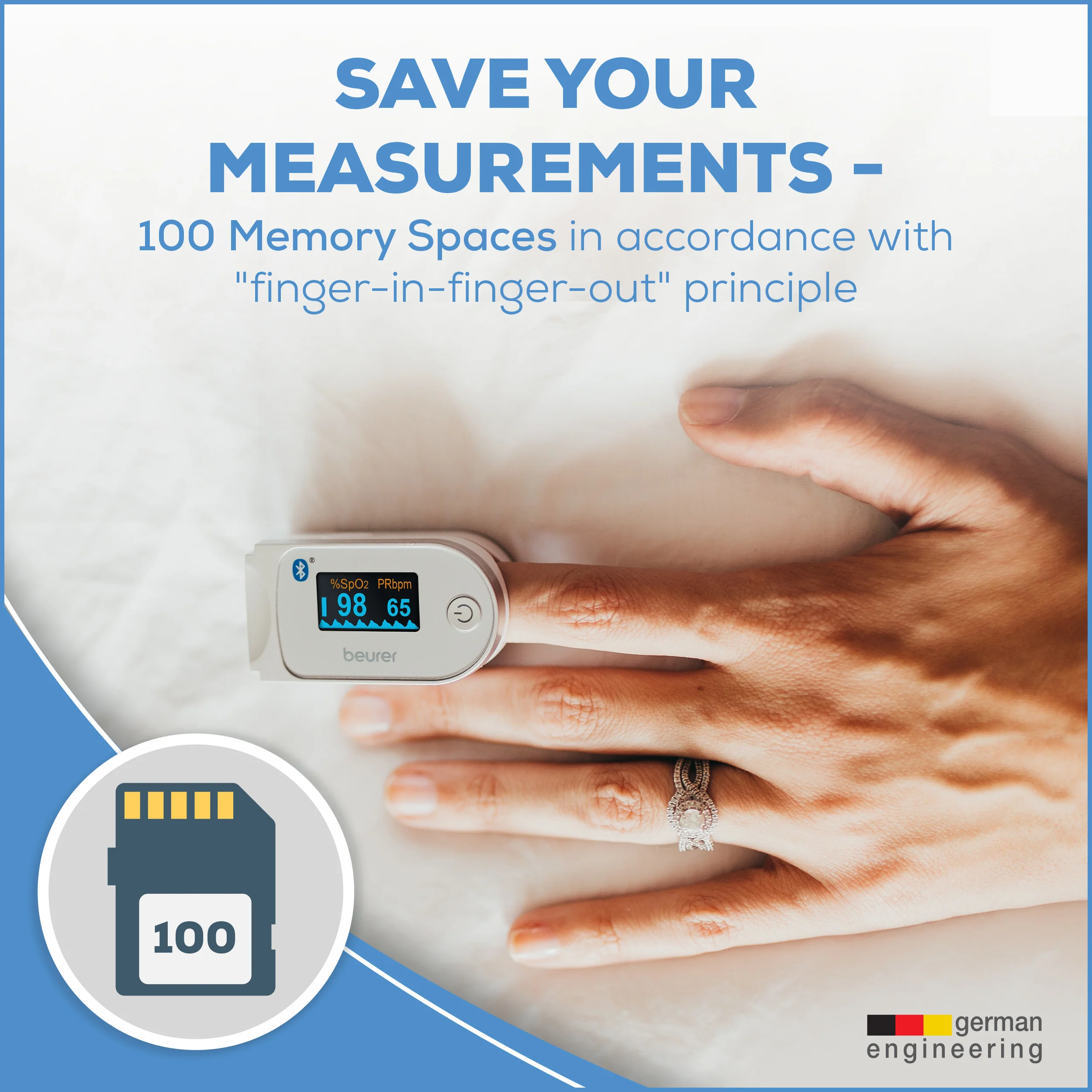 Fingertip Pulse Oximeter | Blood Oxygen Saturation & Heart Rate Monitor - Image 8