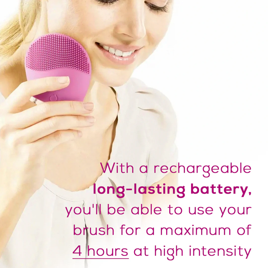 Sonic Silicone Facial Cleansing Brush | Gentle Pore Cleanser - Image 9