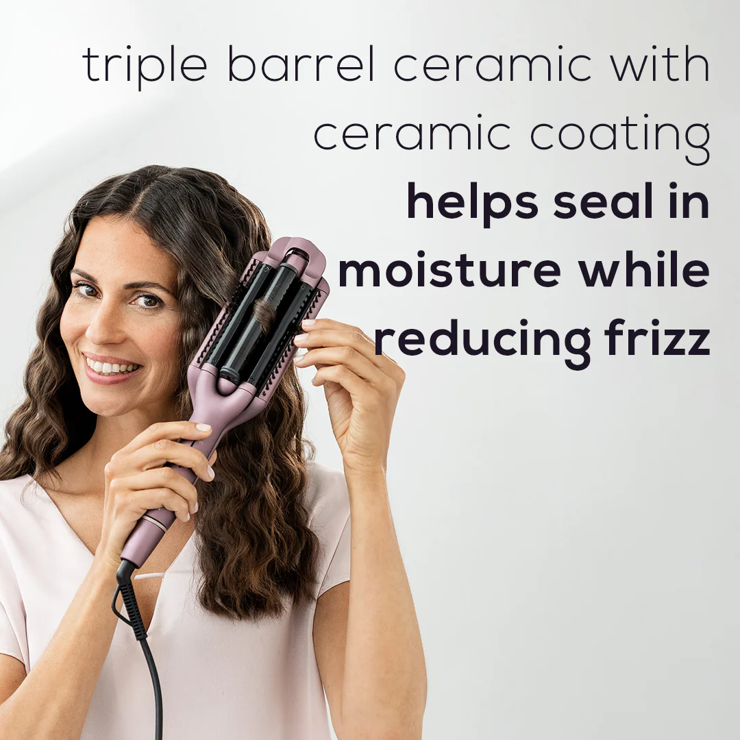 4-in-1 Hair Wave Styler | Multi-Barrel Curling Iron for Beachy Waves & Curls - Image 9