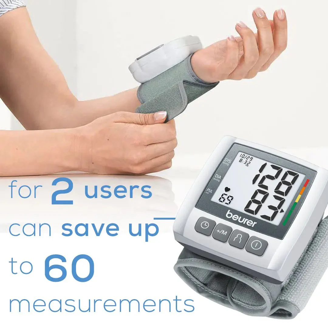 Automatic Wrist Blood Pressure Monitor | Compact Digital BP Tracker - Image 6