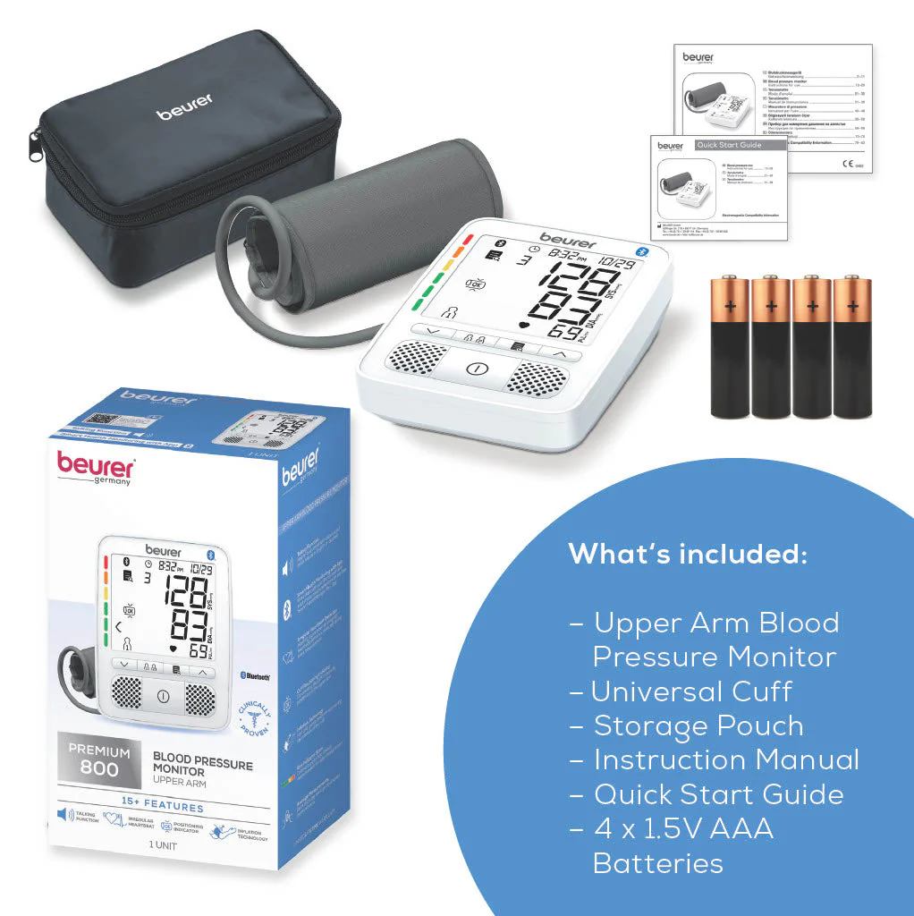 Upper Arm Bluetooth Blood Pressure Monitor, Premium 800 - Image 12