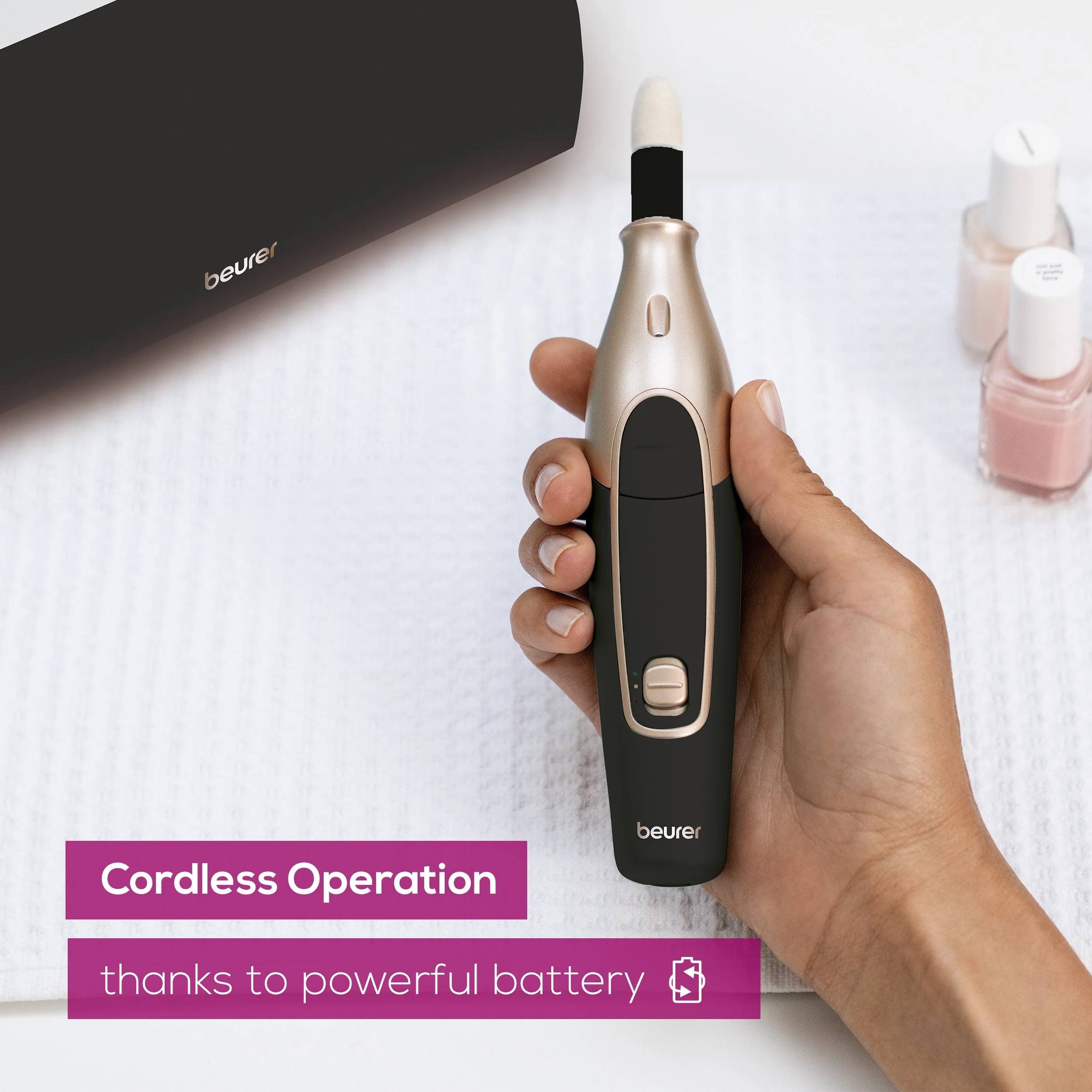 Cordless Professional Nail Drill Kit | 14-Piece Rechargeable Manicure & Pedicure Set - Image 6