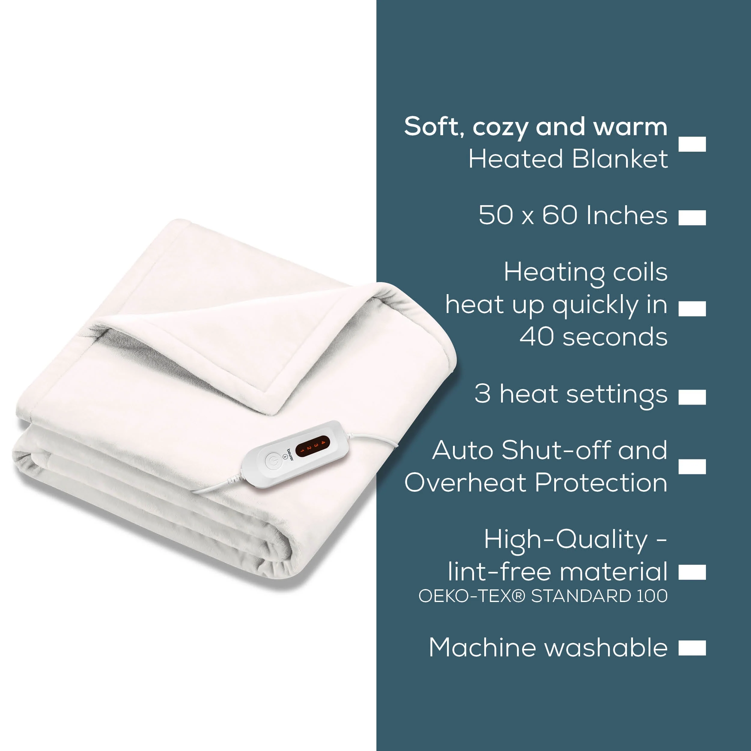 Super Cozy Heated Blanket, HD61 - Image 7