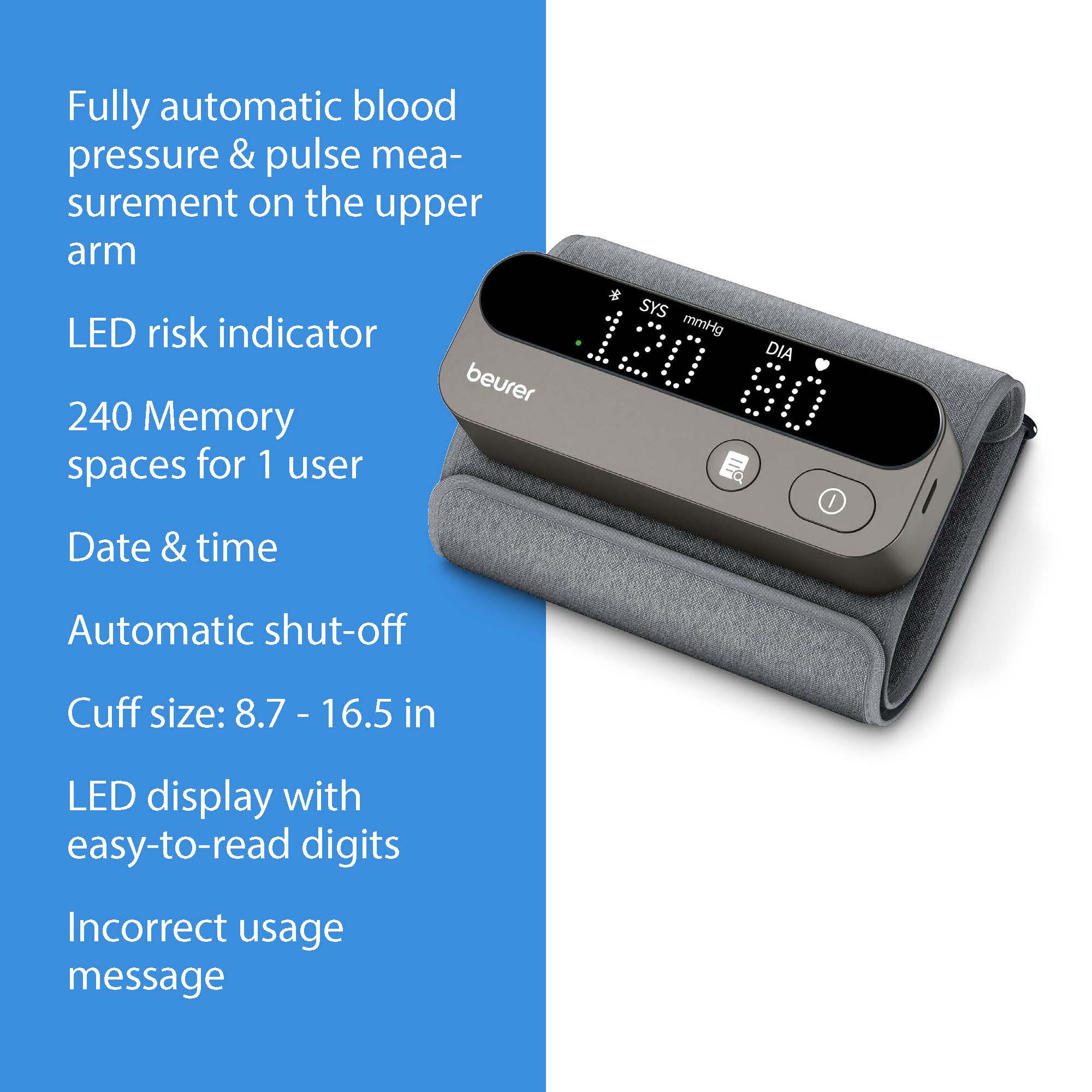 Upper Arm Bluetooth Blood Pressure Monitor, Elite 900 -  One Piece - Image 8