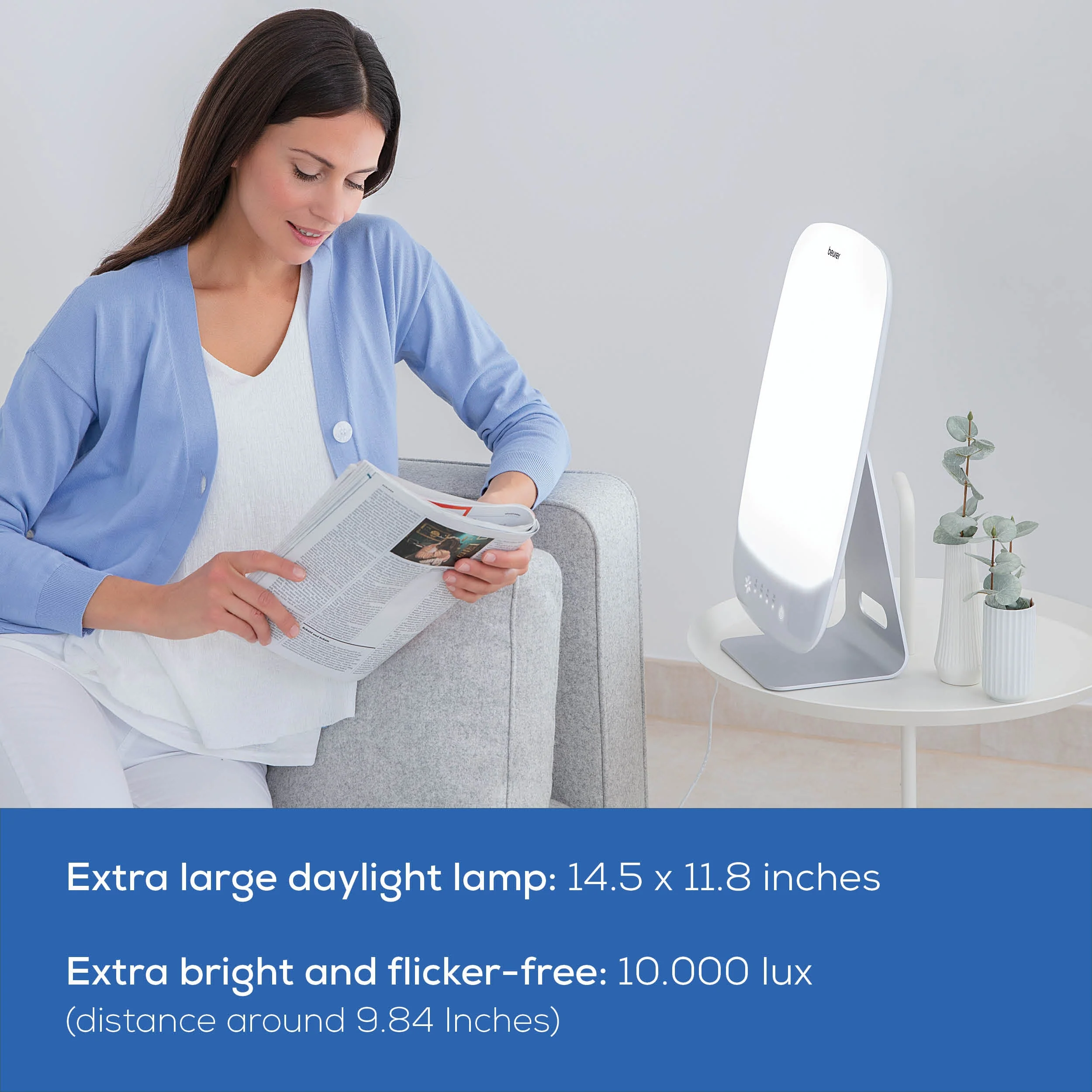Extra Bright Daylight Lamp | 10,000 Lux Light Therapy for SAD & Energy - Image 3