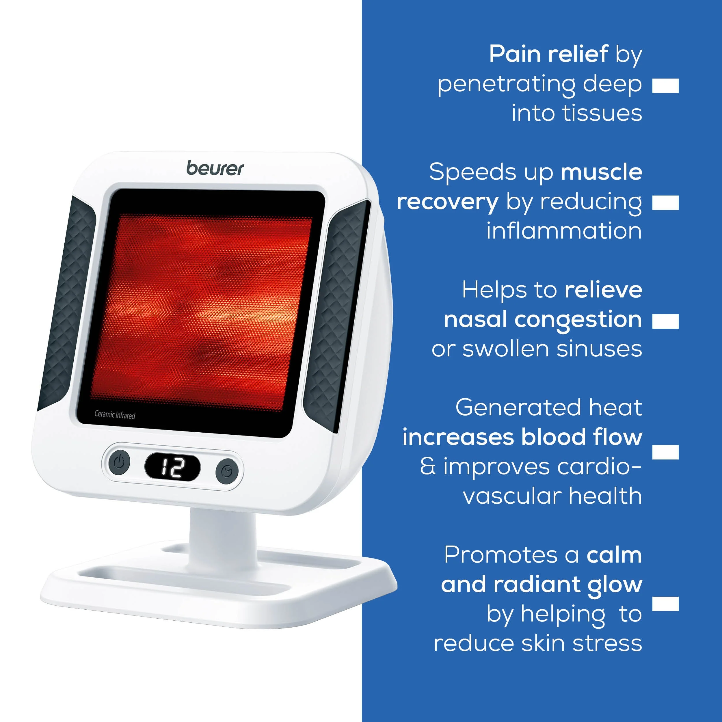 Large Infrared Heat Lamp | Therapeutic Pain Relief & Muscle Relaxation - Image 7