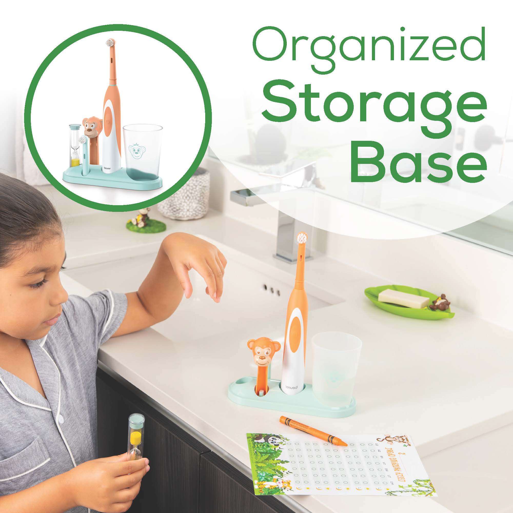 Milo the Monkey Electric Toothbrush Set for Kids, TB10M - Image 4