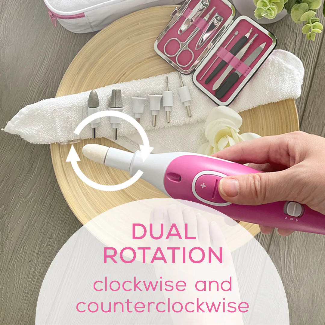 Compact Manicure & Pedicure Set | Portable Electric Nail Care Tool - Image 5